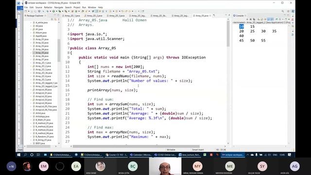 Java (06): 2-D Arrays, ArrayLists (CS102 - 2021-04-26) смотреть онлайн