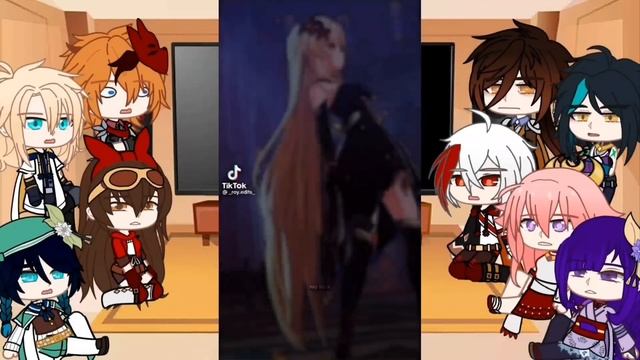 ?Genshin react to traveler?(the twins/lumine and aether) ???? •Gacha club• смотреть онлайн