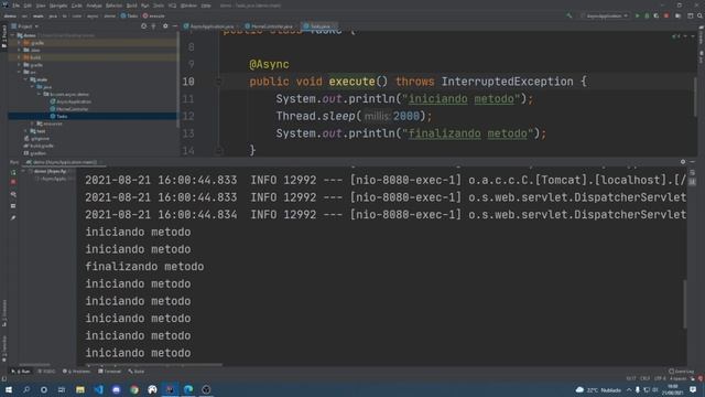 Spring Boot - Metodos Async (Assincronos) смотреть онлайн