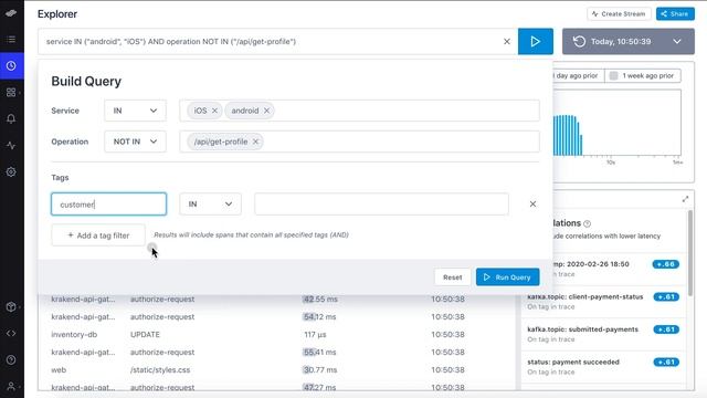 Explore Lightstep's Query Builder feature смотреть онлайн