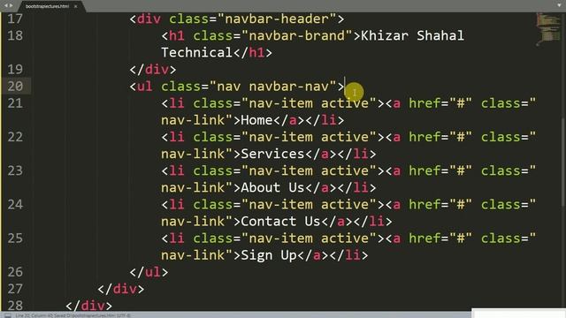 Lec # 26 Responsive Navbar in Bootstrap 4 Urdu Hindi Bootstrap 4 Navbar Header Logo & Links in Urdu смотреть онлайн