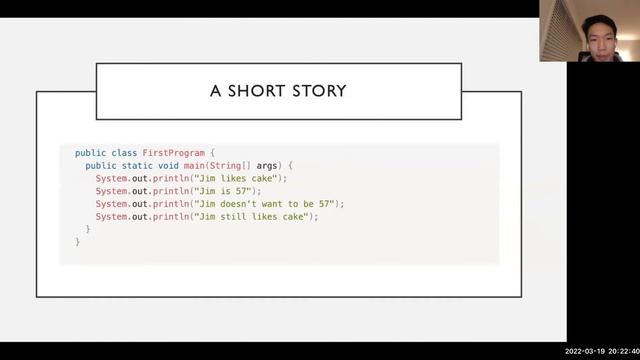 Class 1 of Cloud Classroom 2022 Spring, CS304 - Introduction to Java смотреть онлайн