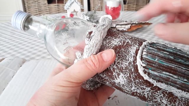 #креативныйдом DIY СКАЗОЧНЫЙ ЗИМНИЙ ДОМИК ИЗ БУТЫЛКИ И КАРТОНА... смотреть онлайн