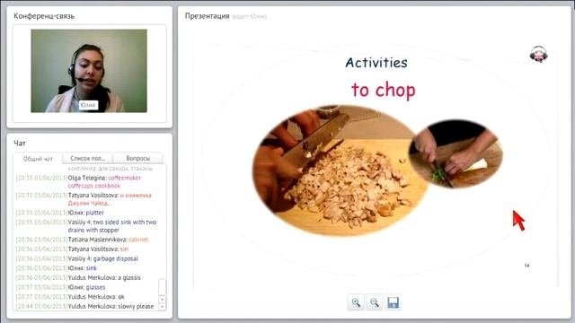 Уроки английского с преподавателем. Cooking. – Приготовление пищи.
