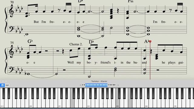 Lana Del Rey, Piano score-Lyrics "Brooklyn Baby" смотреть онлайн