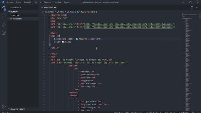 Datatables - Manejo del DOM смотреть онлайн