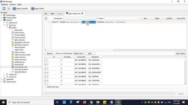 Join Data Attribute dengan Data Spasial Menggunakan PostgreSQL/PostGIS - Part 2 смотреть онлайн