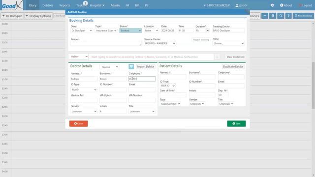 GoodX Web App - How To Book a New Patient Insurance Examination смотреть онлайн