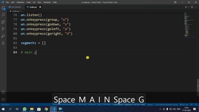 How to create a snake game using python смотреть онлайн