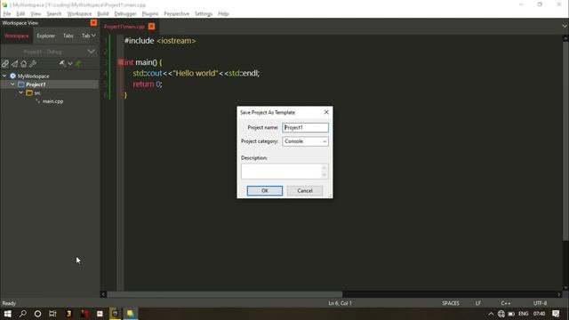 Create a custom C++ Project Template. смотреть онлайн