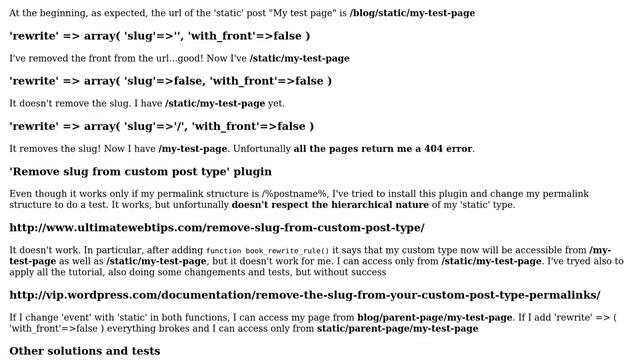 Wordpress: How to remove slug from hierarchical custom types in 3.5.2? смотреть онлайн