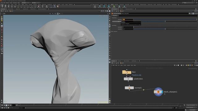 Houdini | Labs Mesh Sharpen Geometry Node смотреть онлайн