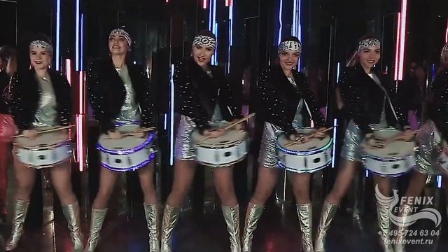 Заказать шоу барабанщиц на корпоратив и новый год - барабанщицы на праздник и юбилей Москва.MP4 смотреть онлайн