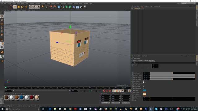 Cinema 4D Minecraft Head Rig смотреть онлайн