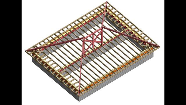 Строительство вальмовой крыши #крыша #вальмовая #деревянная смотреть онлайн