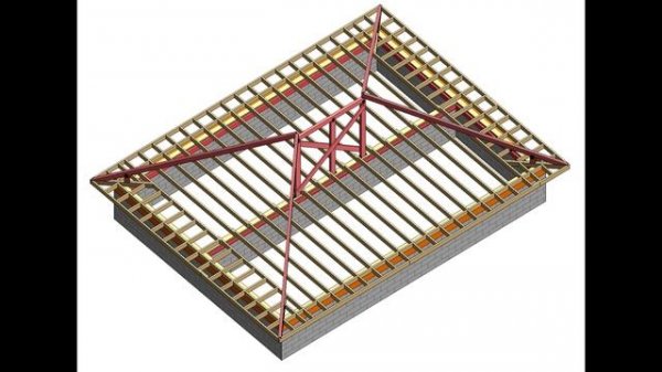 Строительство вальмовой крыши #крыша #вальмовая #деревянная