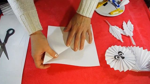 Заяц из бумаги, новогодние поделки своими руками. смотреть онлайн