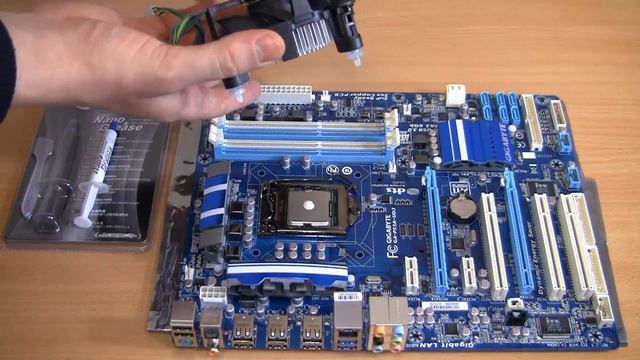 Как нанести термопасту на процессор? Установка кулера Intel с нанесением термопасты смотреть онлайн