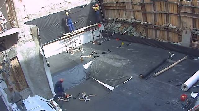 Устройство гидроизоляции фундамента с применением мембраны RubberGard c 2013-06-27 по 2013-06-29 смотреть онлайн