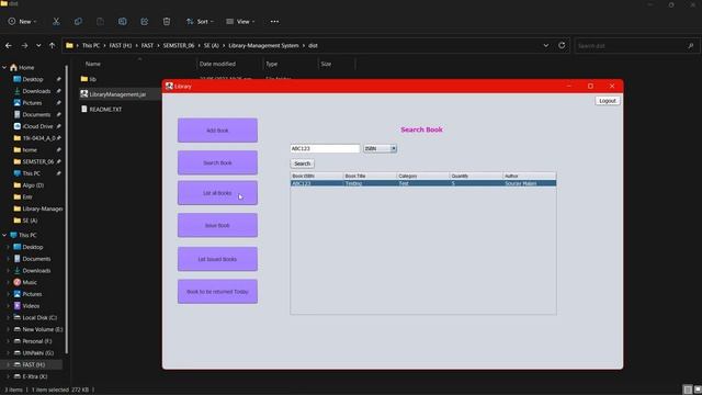 Library Management System (Java) смотреть онлайн