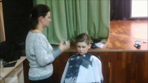 Укладка мальчика на конкурс по бальным танцам.