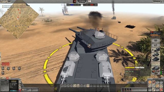 RATTE TANK! THE LARGEST TANK IN EXISTENCE LANDKREUZER P.1000 RATTE Men of War смотреть онлайн