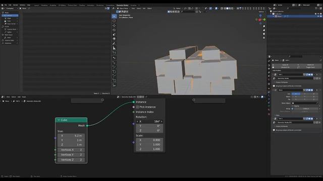 how to start in blender 3.2 using geometry nodes fast and easy смотреть онлайн