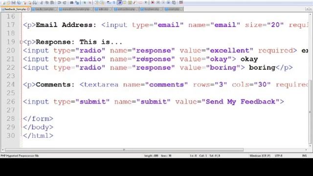 HTML forms and PHP -II смотреть онлайн