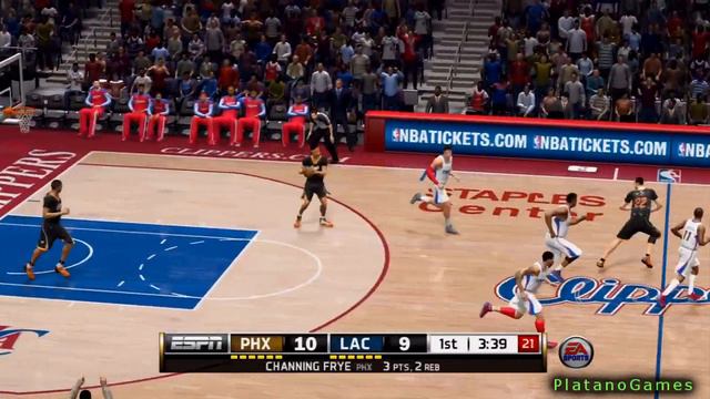 NBA Phoenix Suns vs Los Angeles Clippers - 1st Qrt - NBA Live 14 PS4 - HD смотреть онлайн