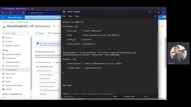 Using PowerShell to Leverage Microsoft Graph Api смотреть онлайн