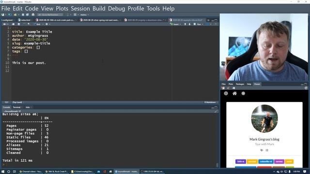 New Post, add Image, blogdown Hugo Example with RStudio смотреть онлайн