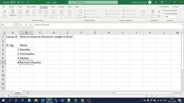Count Character Length in Microsoft Excel | How to use excel | Learn Excel | excel 2019 смотреть онлайн
