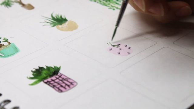 Рисую 20 комнатных растений гуашью! ? смотреть онлайн