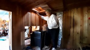 Установка банной печи (проем потолочной разделки). Часть 1-ая