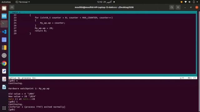 GDB | Watchpoints смотреть онлайн