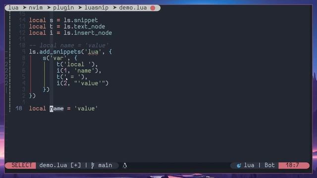 LuaSnip Zero to Hero #3 Insert node смотреть онлайн