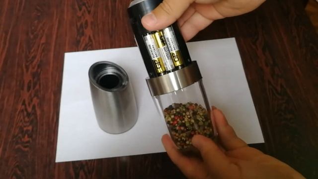 Электронная мельница для специй, гравитационная. смотреть онлайн