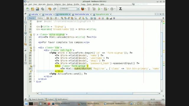 Desarrollo de aplicaciones web con YiiFramework2 clase 5 смотреть онлайн