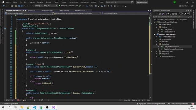 API REST con .NET6, Oracle 11g y EF Core - Parte 2 смотреть онлайн