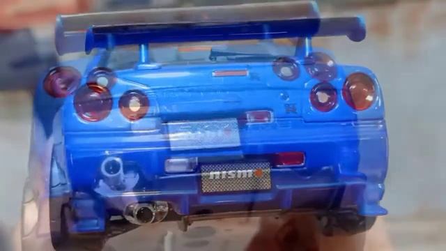 โมเดลรถ Hotworks Auto pro shop Nissan Skyline R34 GT-R Scale 1/24 смотреть онлайн