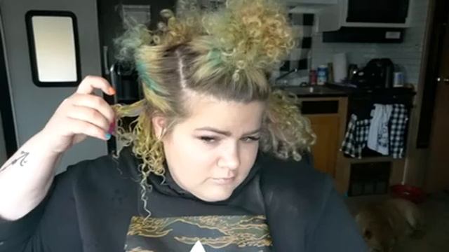 Wet Curly Hair Look! On My Permed Hair смотреть онлайн