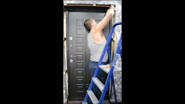 Отделка откоса входной двери МДФ панелями своими руками смотреть онлайн