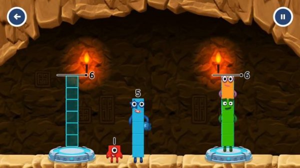 Numberblocks Number Magic Run - Numberland, Caves, Mountains | CBeebies Go Explore Game