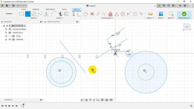 Autodesk Fusion 360 sketch 2D constraints , çizimi 2D kısıtlamalar смотреть онлайн