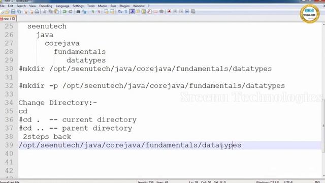LINUX Basic Commands Part -2 || Sreenu Technologies смотреть онлайн