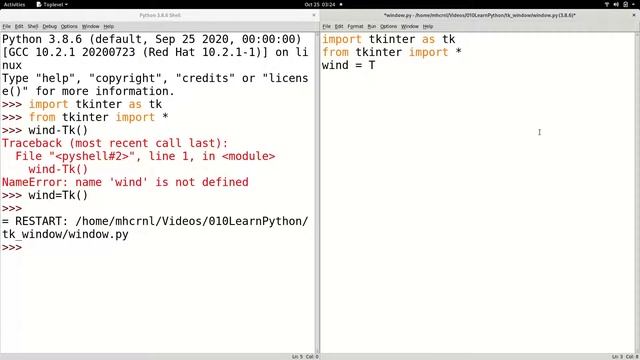 Python GUI Programming with Tkinter 001 - Simple window - Create a window in tkinter смотреть онлайн