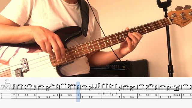 Feeling Good - Muse - Bass cover and Tutorial with Tab and Std Notation смотреть онлайн
