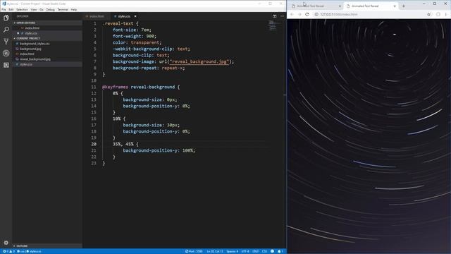 Animated Text Reveal Tutorial смотреть онлайн