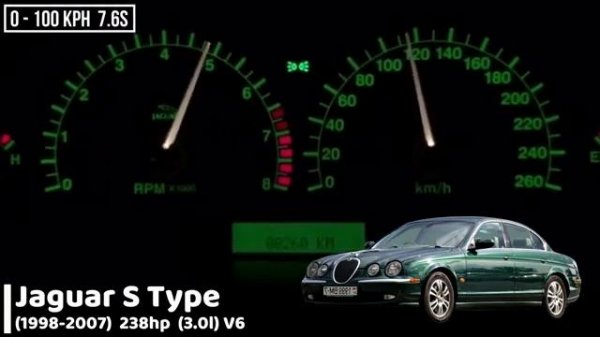 Acceleration battle Jaguar S Type/Разгон 0 100 Jaguar S Type разных поколений