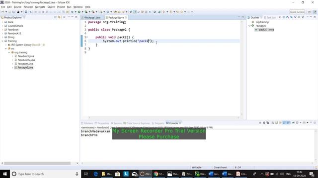 Java_Day3_How to access the class within the same package смотреть онлайн